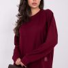 Red Sweatshirt in Sweatshirts For Women with Spandex and Viscose