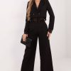Black Women's Pants in Pants, Trousers, Shorts with Spandex and Polyester