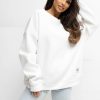 Beige Sweatshirt in Sweatshirts For Women with Cotton and Spandex