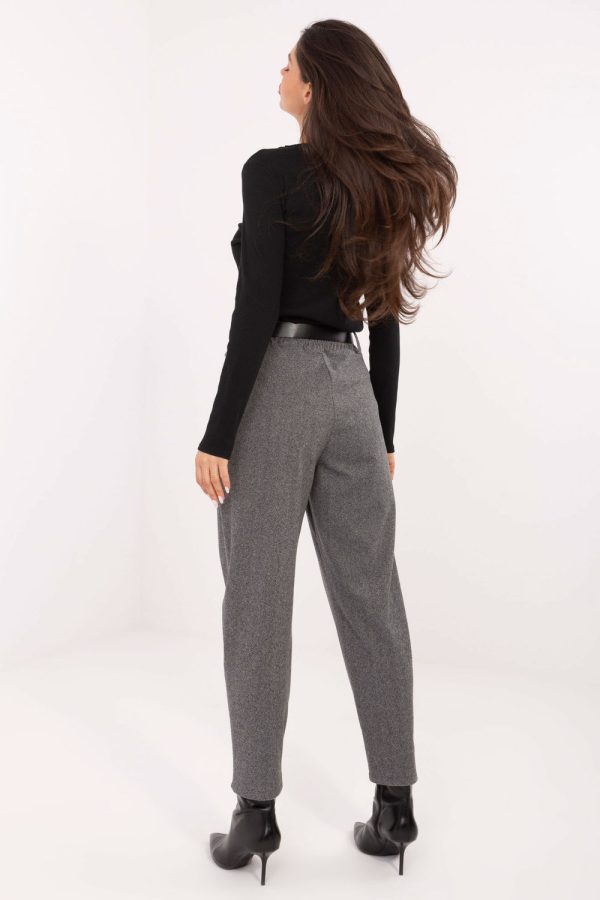 Grey Women's Pants in Pants, Trousers, Shorts with Polyester