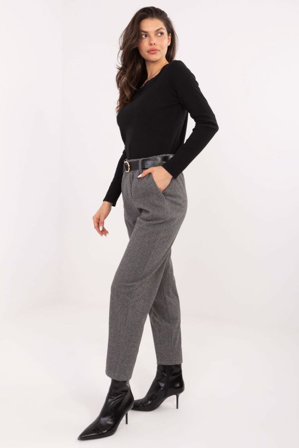 Grey Women's Pants in Pants, Trousers, Shorts with Polyester