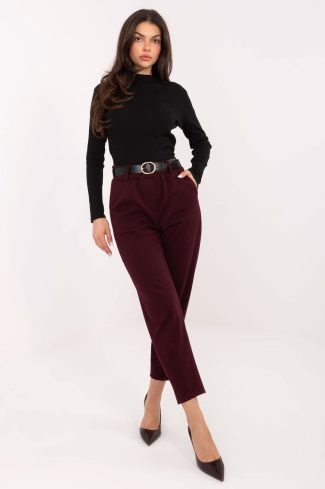 Red Women's Pants in Pants, Trousers, Shorts with Polyester