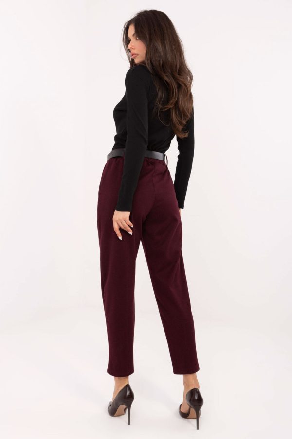 Red Women's Pants in Pants, Trousers, Shorts with Polyester
