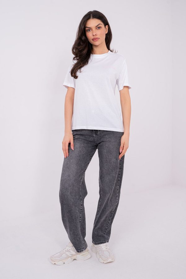White T-shirt in Women`s Tops, T-shirts, Singlets with Cotton