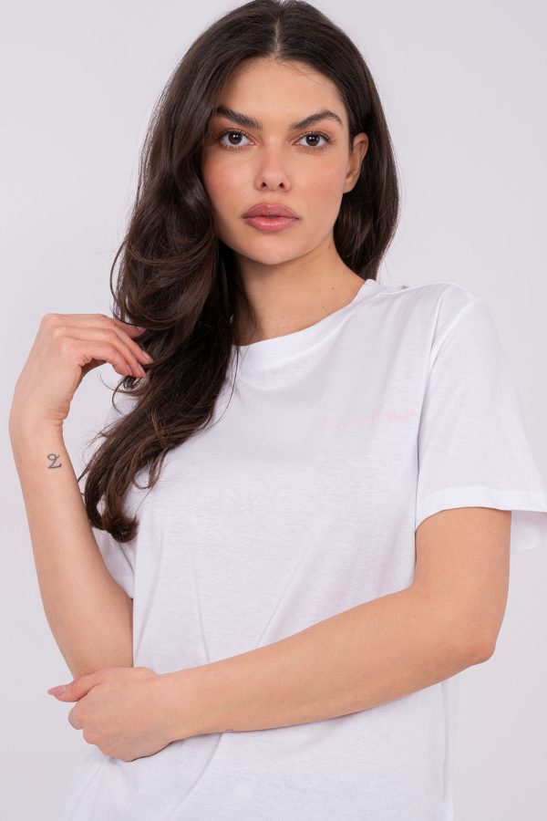 White T-shirt in Women`s Tops, T-shirts, Singlets with Cotton