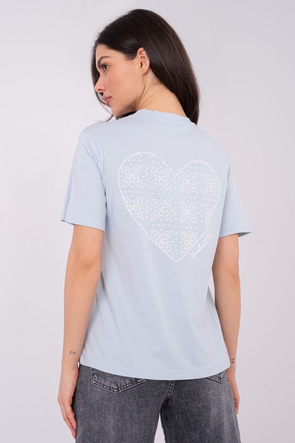 Blue T-shirt in Women`s Tops, T-shirts, Singlets with Cotton