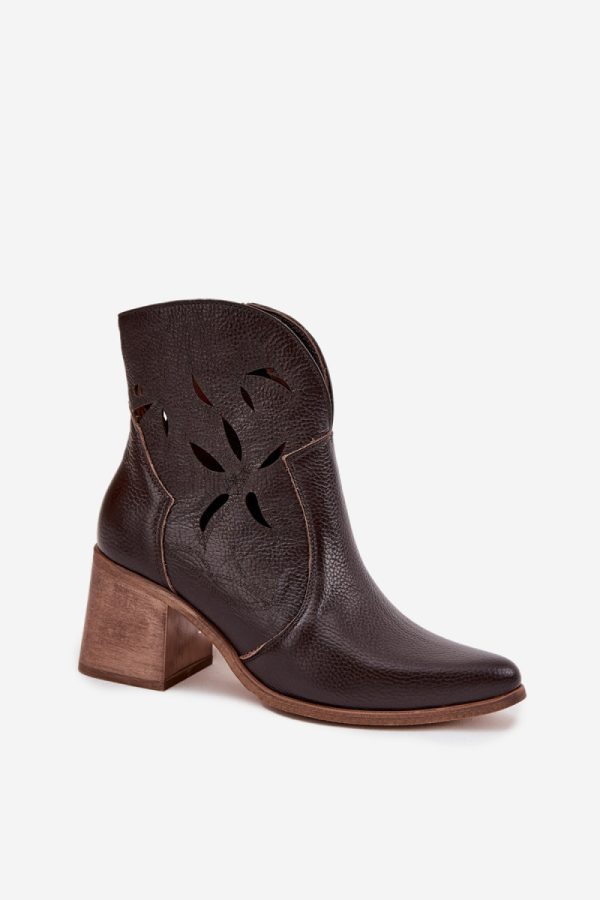 brown Heel boots model 222963 Step in style