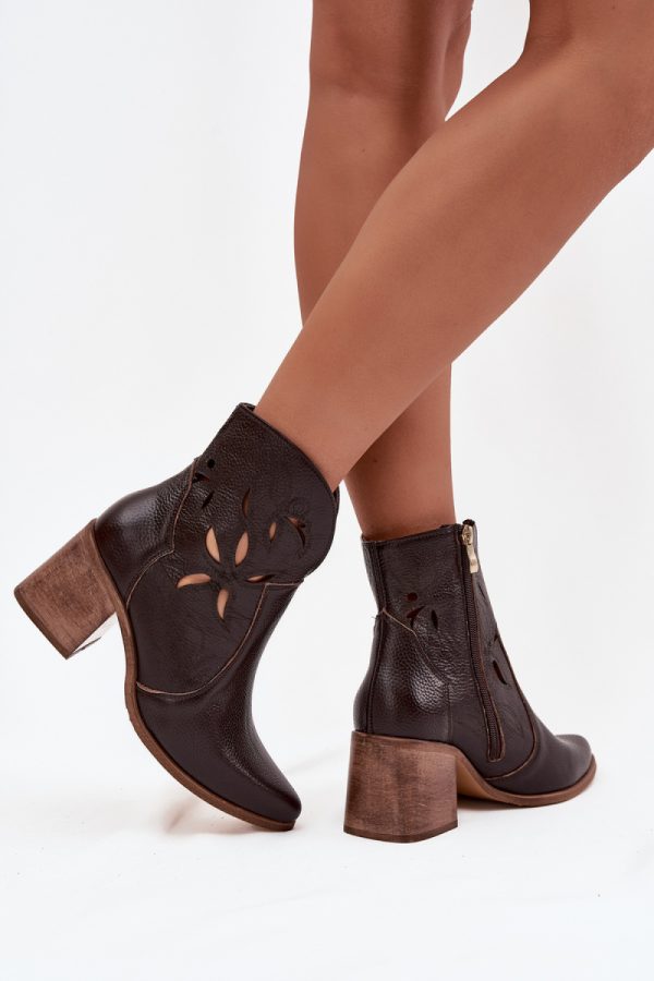 brown Heel boots model 222963 Step in style