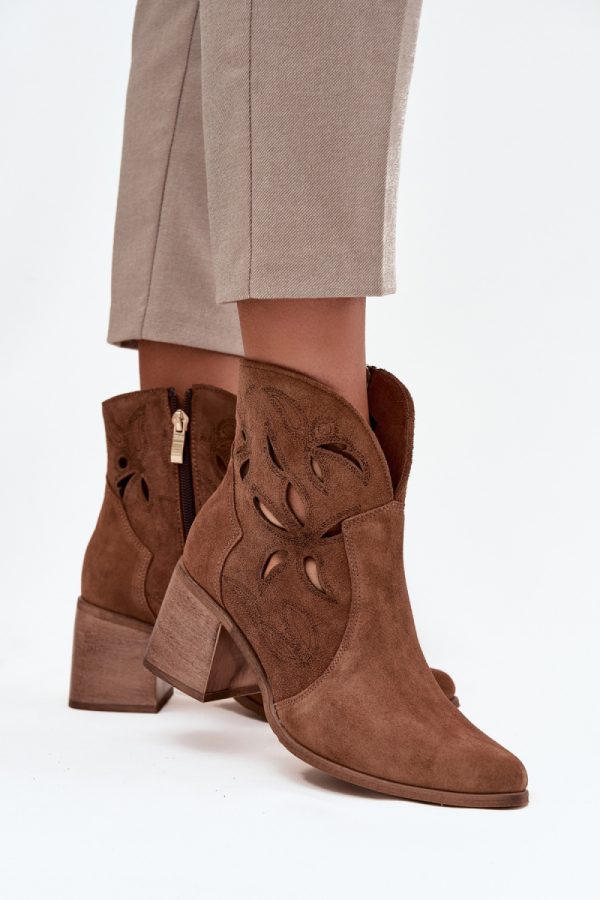 brown Heel boots model 222964 Step in style