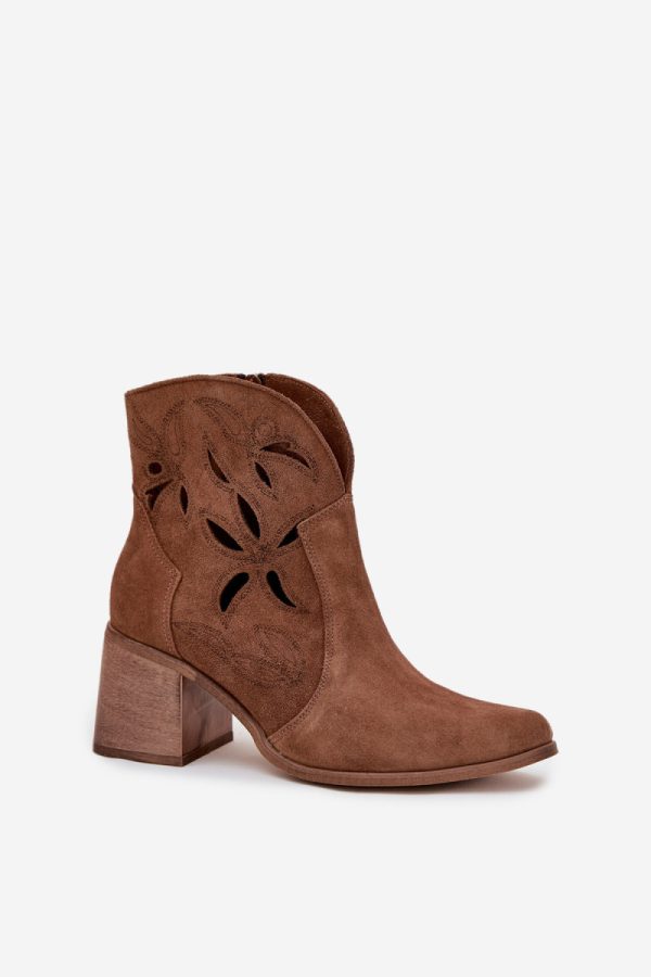 brown Heel boots model 222964 Step in style