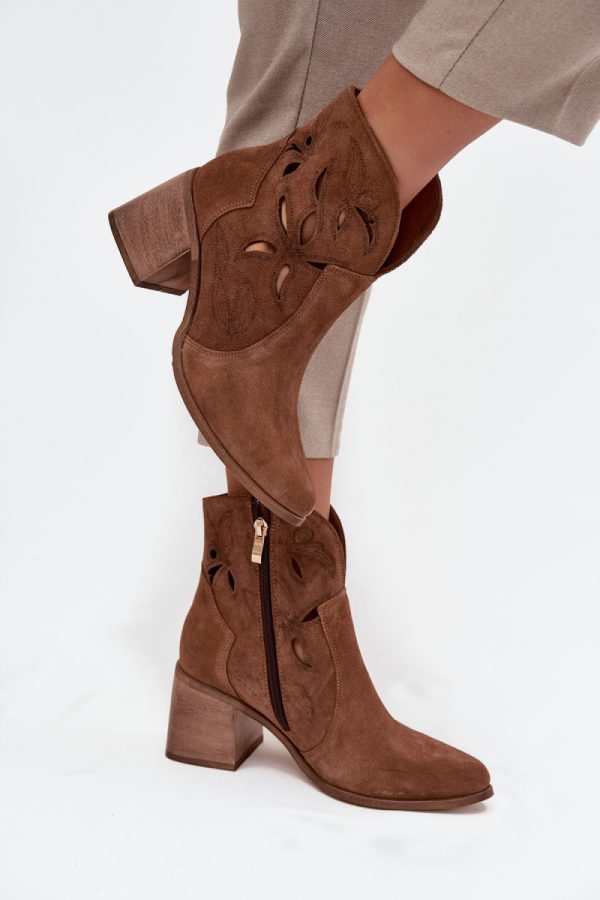 brown Heel boots model 222964 Step in style