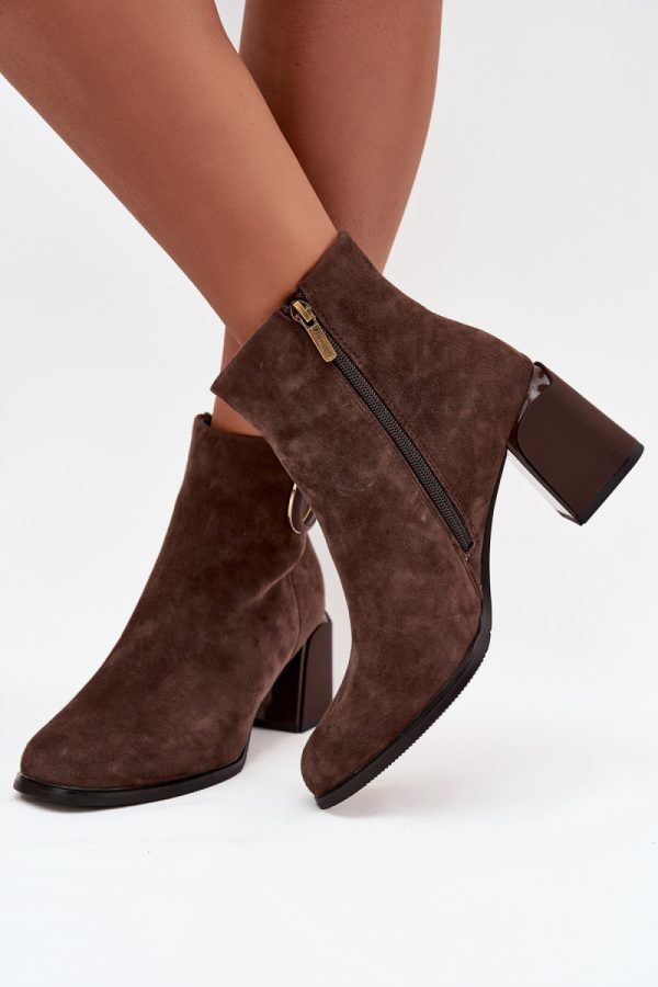 brown Heel boots model 222973 Step in style