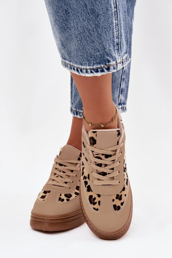 beige Platform sneakers model 222974 Step in style