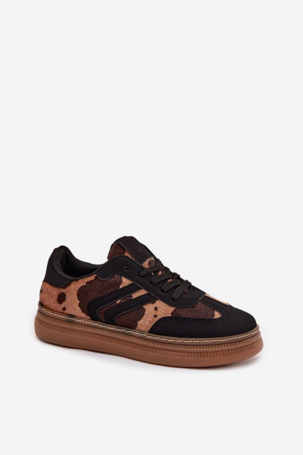 black Platform sneakers model 222975 Step in style