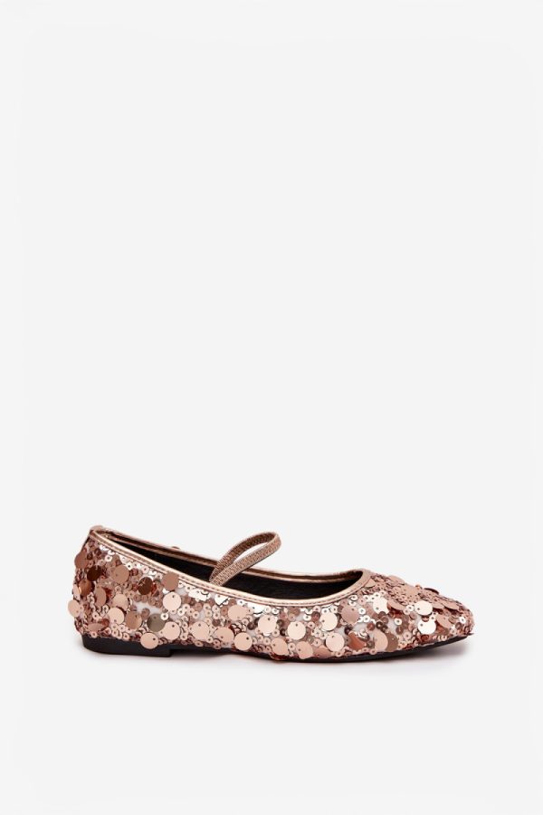 Pink Ballet Flats in Ballet Flats, Ballet Pumps For Women with Fabric, Footbed and Heel Height