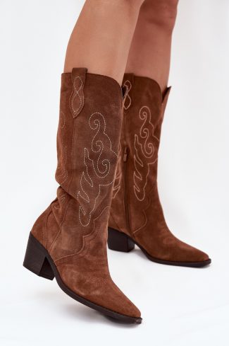 brown Heel boots model 223007 Step in style