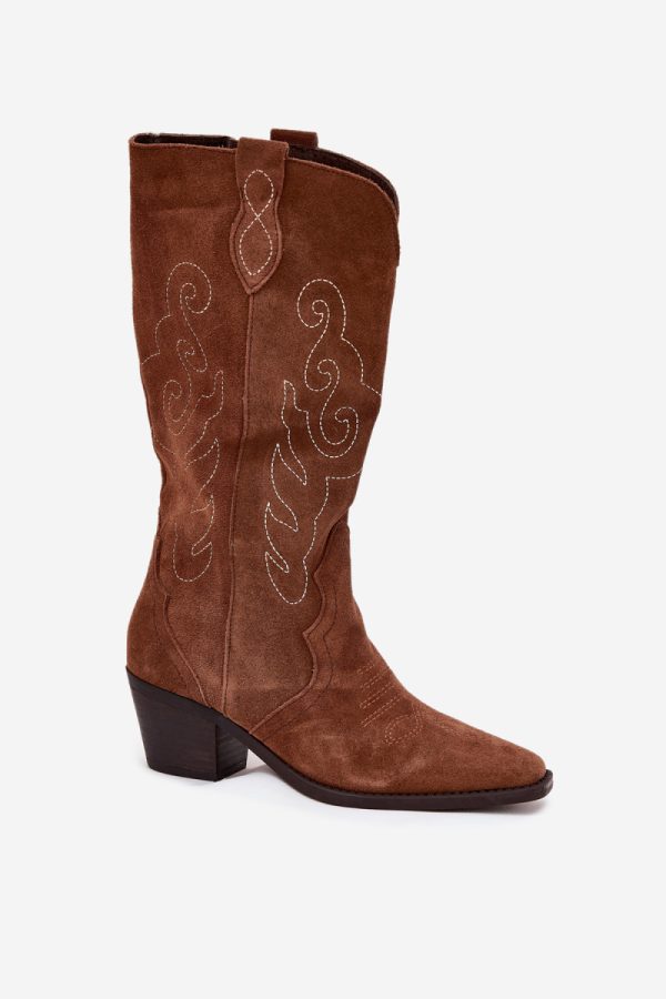 brown Heel boots model 223007 Step in style