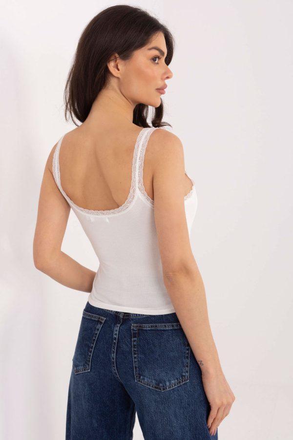 Beige Top in Undershirts / Tops with Spandex and Viscose