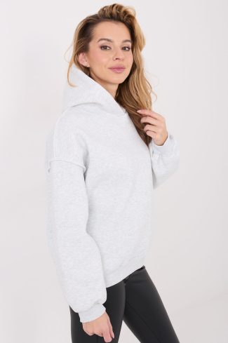 Grey Sweatshirt in Sweatshirts For Women with Cotton and Spandex