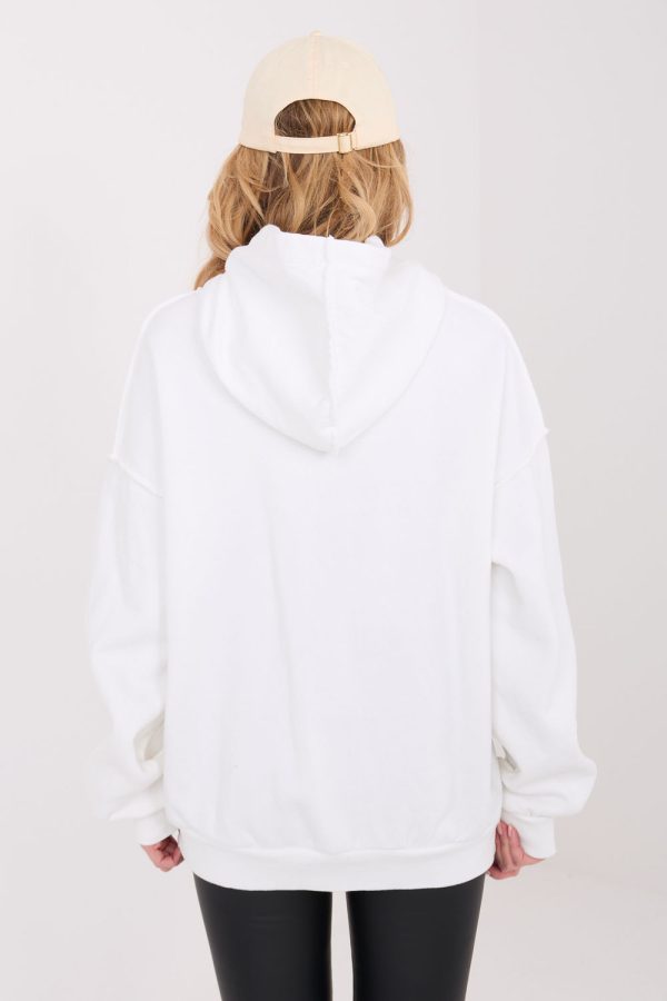Beige Sweatshirt in Sweatshirts For Women with Cotton and Spandex