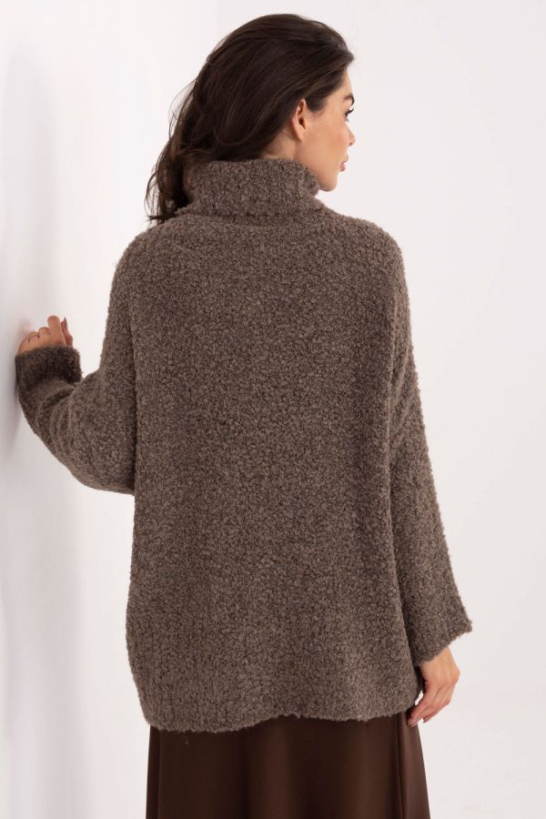 Beige Turtleneck in Sweaters, Pullovers, Jumpers, Turtlenecks, Boleros, Shrugs with Acrylic, Polyamide, Viscose and Wool