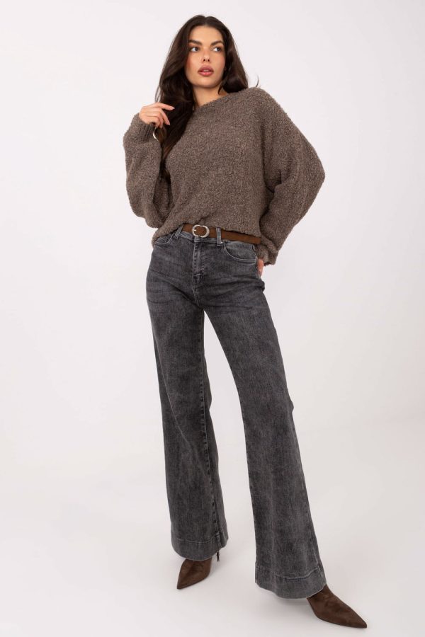 Beige Jumper in Sweaters, Pullovers, Jumpers, Turtlenecks, Boleros, Shrugs with Acrylic, Polyamide, Viscose and Wool