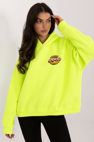 Yellow Sweatshirt in Sweatshirts For Women with Cotton and Polyester