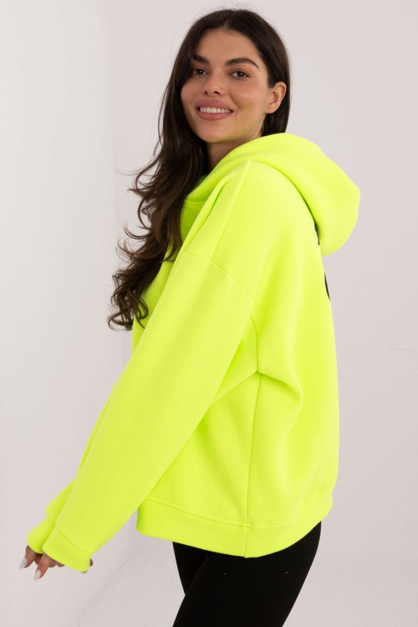 Yellow Sweatshirt in Sweatshirts For Women with Cotton and Polyester