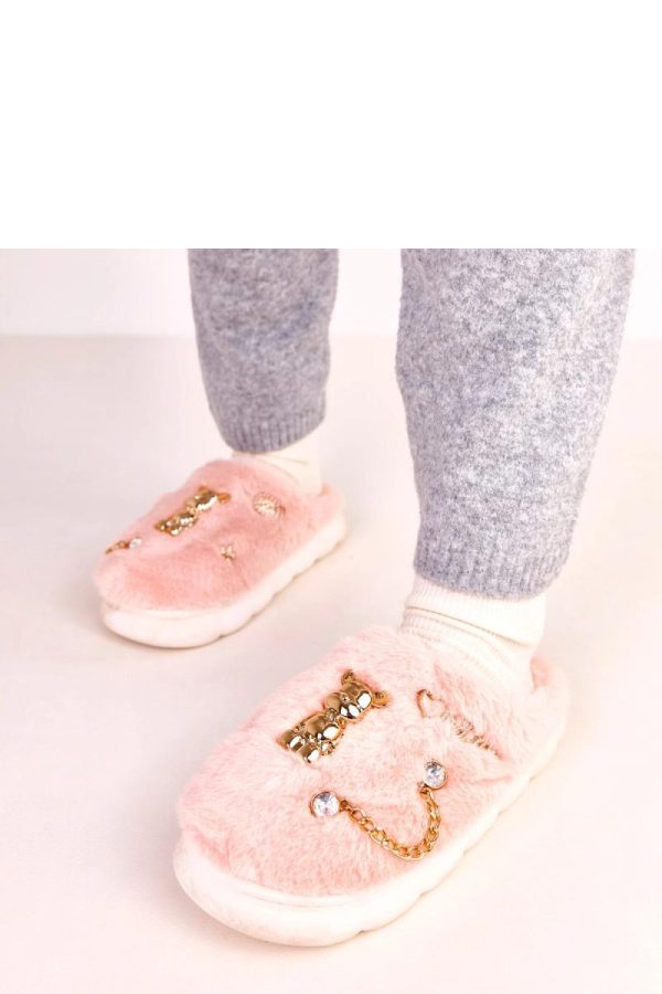 Pink Slippers in Slippers For Women with Fabric, Footbed and Sole Height