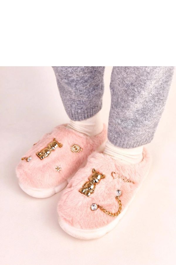 Pink Slippers in Slippers For Women with Fabric, Footbed and Sole Height