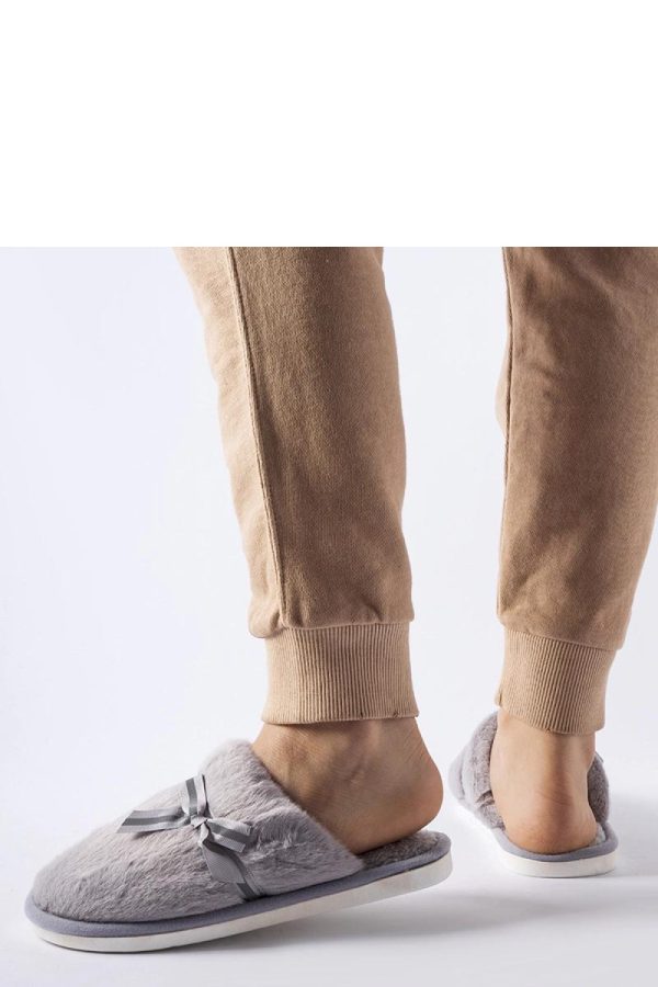 Grey Slippers..Fabric and Sole Height