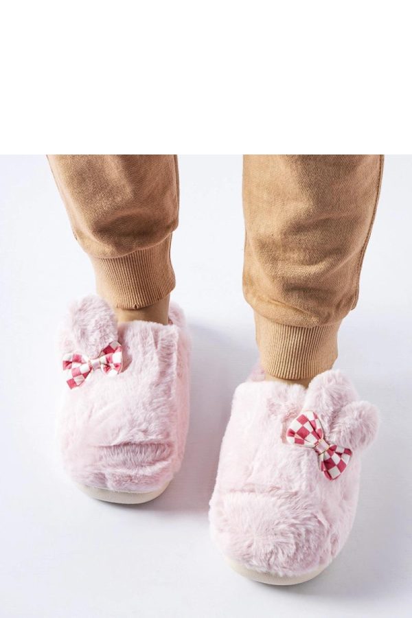 Pink Slippers.Fabric and Sole Height