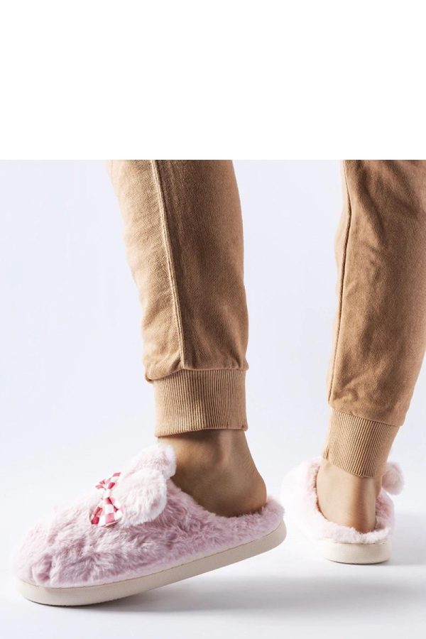 Pink Slippers.Fabric and Sole Height