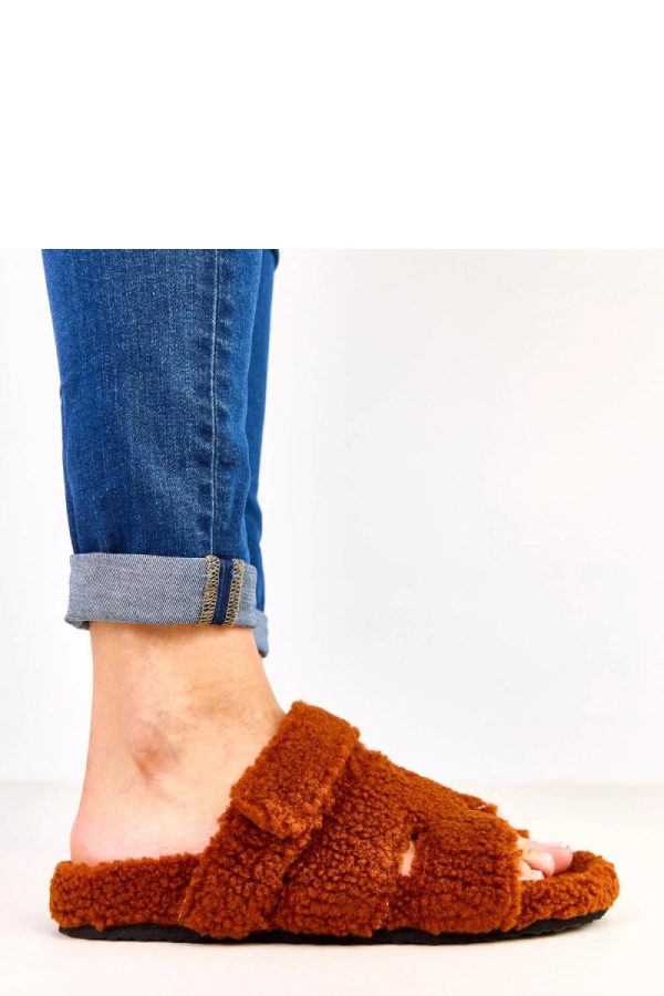 Brown Slippers...Fabric, Footbed and Sole Height