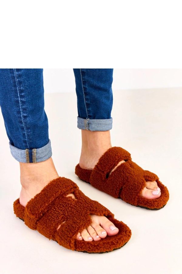 Brown Slippers...Fabric, Footbed and Sole Height