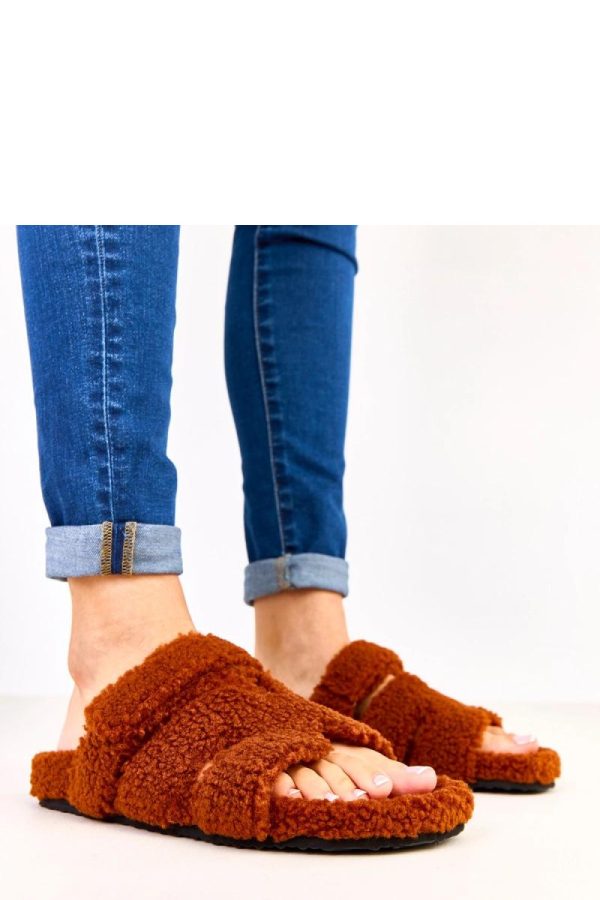 Brown Slippers...Fabric, Footbed and Sole Height
