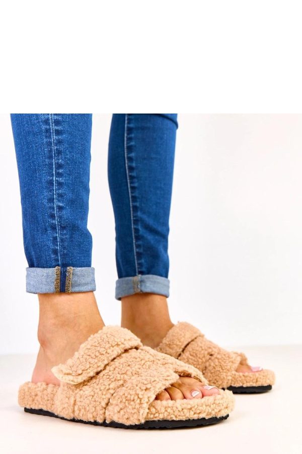 Beige Slippers....Fabric, Footbed and Sole Height