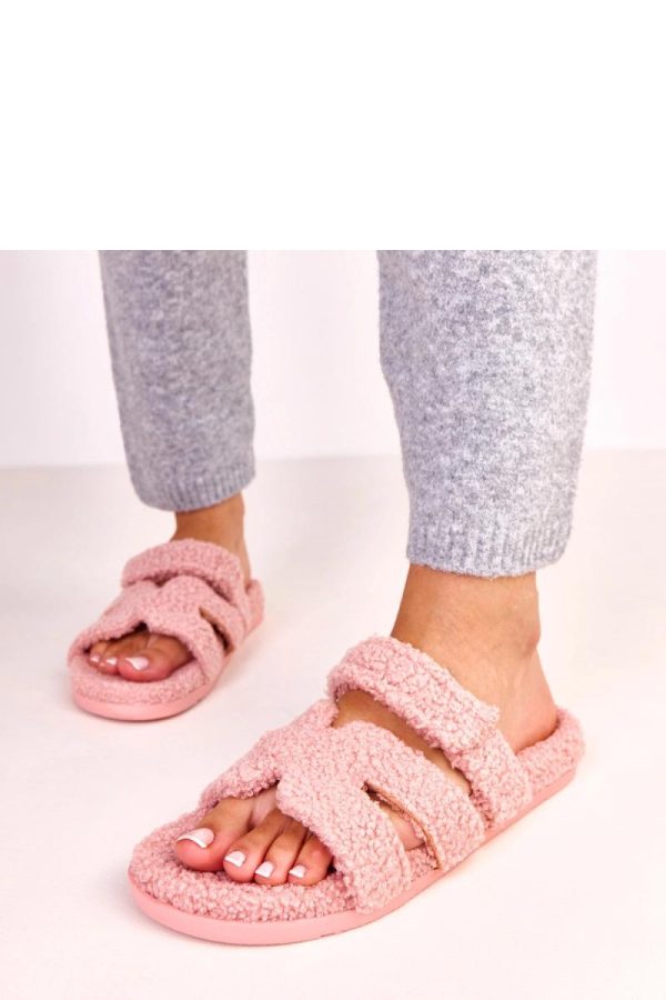 Pink Slippers in Slippers For Women with Fabric, Footbed and Sole Height