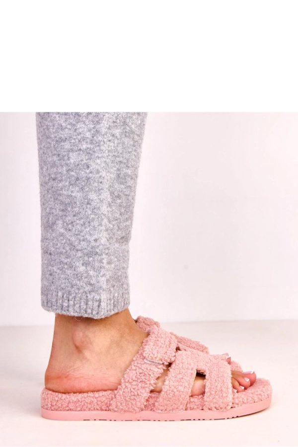 Pink Slippers in Slippers For Women with Fabric, Footbed and Sole Height