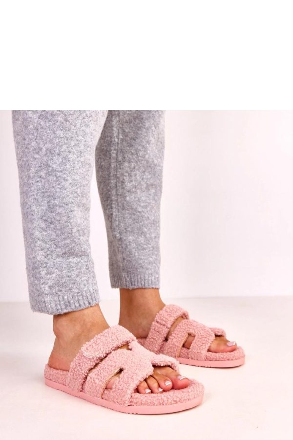 Pink Slippers in Slippers For Women with Fabric, Footbed and Sole Height