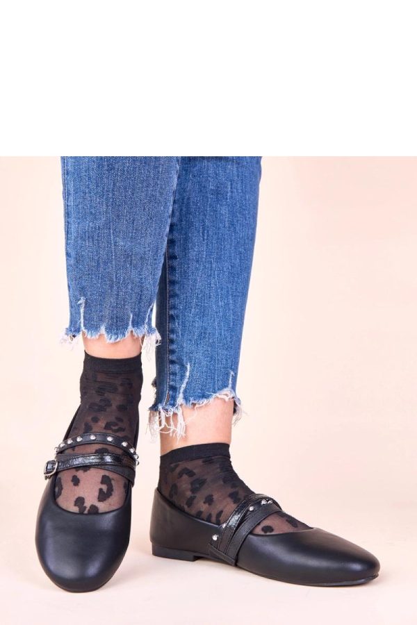Black Ballet Flats....Fabric and Footbed