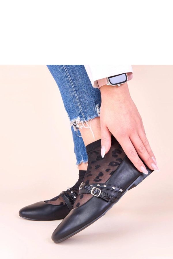 Black Ballet Flats....Fabric and Footbed