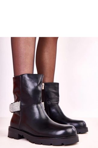 Black Boots...Fabric, Footbed, Upper Height and Heel Height