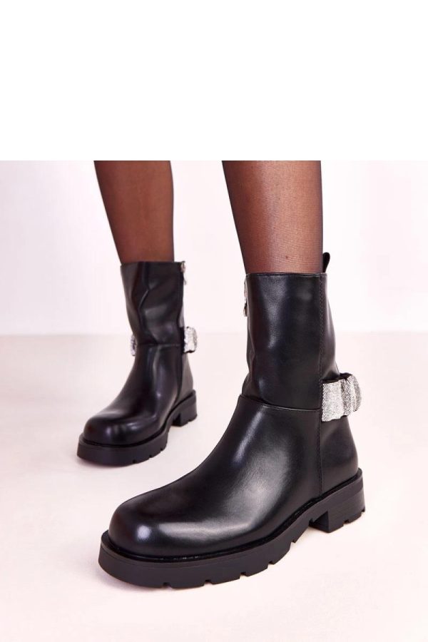 Black Boots...Fabric, Footbed, Upper Height and Heel Height