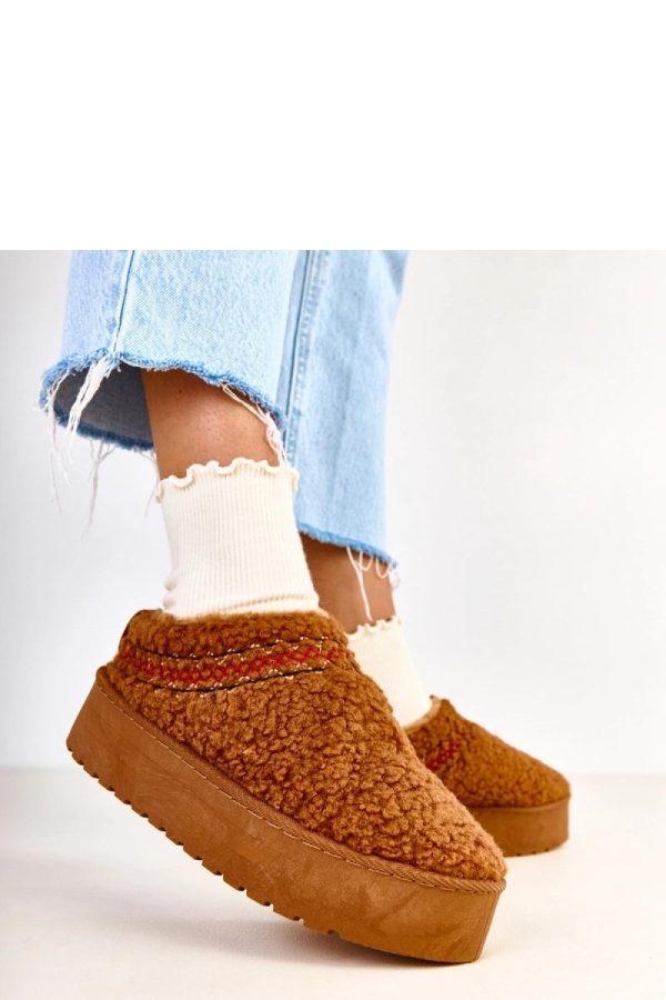 Brown Snow Boots.Fabric, Footbed and Platform Height
