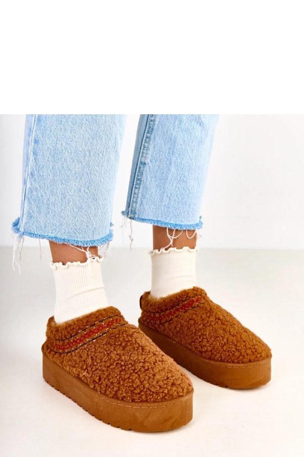 Brown Snow Boots.Fabric, Footbed and Platform Height