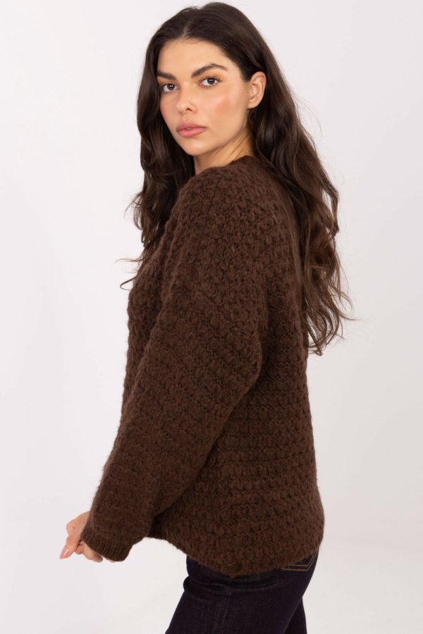 brown Jumper model 223168 Italy Moda