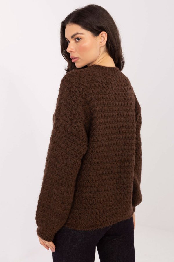 brown Jumper model 223168 Italy Moda