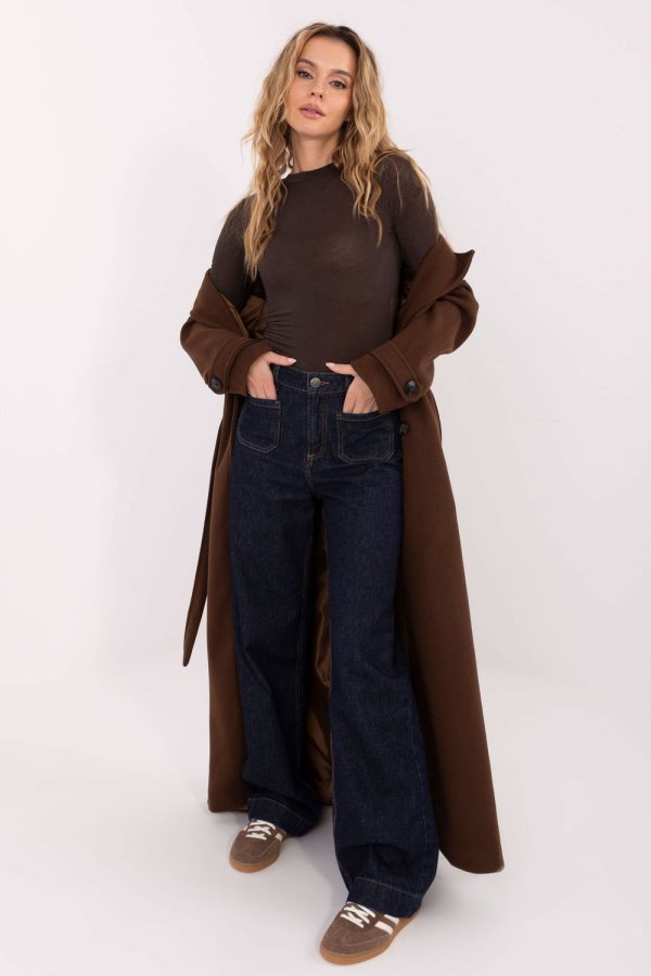brown Blouse model 223186 Italy Moda
