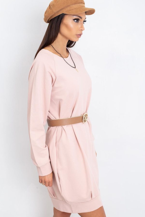 Pink Daydress in Day Dresses with Cotton and Spandex